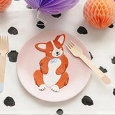 corgi-dog-paper-childrens-party-table-napkins-x-12|SPK40|Luck and Luck| 1